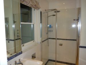 Brands built shower dado rail tiling ensuite mirror heated towel rail